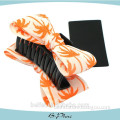 coconut tree printing ladies fancy bowknot hair claw clips